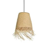 Eglo Pendant Lighting Aycliffe, Ceiling Light Fitting in Boho Design, Hanging lamp for Dining and Living Room Made of Natural Seagrass, E27 Socket