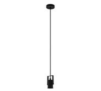 Eglo Pendant Lighting Calari, Minimalist Ceiling Light Fitting, Hanging lamp for Dining and Living Room, lamp Holder Made of Black Metal, E27 Socket