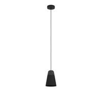 EGLO Pendant Lighting Canterras, Ceiling Light Fixture for Dining and Living Rooms, Hanging Light Made of Grey-White Terrazzo and Black Metal, E27 Socket