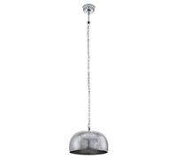 Eglo Pendant Lighting Dumphry, Ceiling Light Fitting in Metal Leaf Look, Hanging lamp for Dining and Living Room Made of Metal in Chrome-Finish, E27 Socket