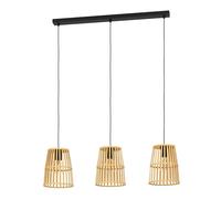 EGLO pendant lighting Eyam, 3 lamp ceiling light fitting