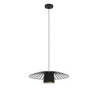 Eglo Pendant Lighting Felixkirk, Ceiling Light Fitting, Hanging lamp for Dining and Living Room, Black Metal, E27 Socket, Ø 22 in