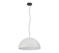 EGLO Pendant lighting Gaetano 1, ceiling light fitting for dining room, hanging lamp made of metal in grey and black, E27 socket, Ø 21”