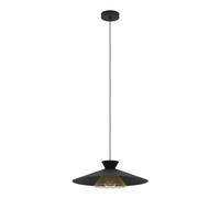 Grizedale Black & Brass Single Pendant Light EGLO Black One Size