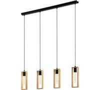 Eglo Pendant Lighting Littleton, 4 Light Vintage Hanging lamp in Industrial Des