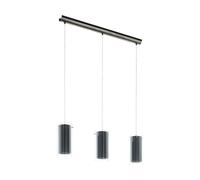 Eglo Pendant Lighting Pinto Textil, Ceiling Light Fitting with 3 Shades