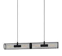 EGLO Pendant Lighting Redcliffe, 4 Lamp Ceiling Light Fixture in Industrial Style, Black Metal Hanging Light for Dining and Living Rooms, E27 Socket