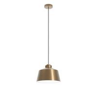 Eglo Pendant Lighting Southery, Elegant Ceiling Light Fitting, Hanging lamp for Dining and Living Room Made of Burnished and White Metal, E27 Socket