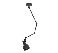 Eglo Pendant Lighting Takeley, Industrial and Scandinavian Style Ceiling Light Fitting Made of Black Metal, Height-Adjustable Hanging Spotlight for Dining and Living Room, E27 Socket