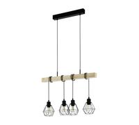 Eglo Pendant Lighting Townshend 5, 4-lamp Vintage Ceiling Light Fitting