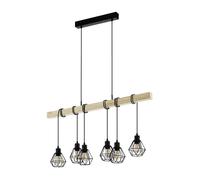 Eglo Pendant Lighting Townshend 5, 6 Light Vintage Hanging