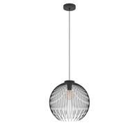 Eglo Venezuela Black Steel Single Pendant Light Black