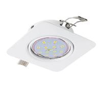 EGLO Peneto White Gu10 Recessed Moveable Ceiling Spotlight Adjustable Downlight