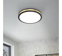 48W Black Round LED 60cm Ceiling Light - Modern Surface Mount Indoor Lighting [EEK: A+++]