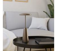EGLO Piccola Steel LED Bathroom Portable Table Lamp - Bronze