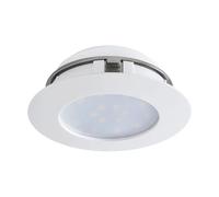 EGLO Pineda LED Recessed Spotlight, Plastic, White, Recessed Spotlight, Flat, 11 Watt, Warm White, Diameter 10.2 cm