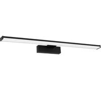 Eglo Slim Black Bathroom Mirror Light, Black