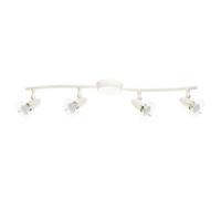 Eglo Pocket White Led 4 Bulb Ceiling Spotlight Bar Gu10 Warm White 3000K