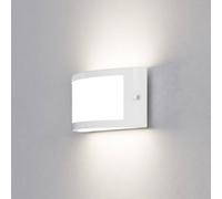 EGLO POGGIARELLO outdoor wall lamp, white, flat, 22 cm, IP54