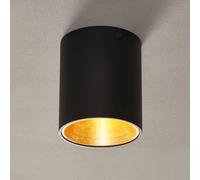 Eglo Polasso Led Surface Mounted Downlight Black, Gold