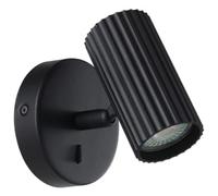 Eglo Portillo Aluminium & Steel Modern Wall Spotlight, Black EGLO Black