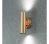 Eglo Portillo Aluminium & Steel Modern Uplight & Wall Down Light, Matte Brass
