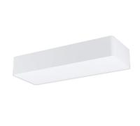 EGLO Posaderra Ceiling Light, 3-Bulb Modern Living Room Lamp Made of Steel, Textile and Plastic in White, Kitchen Lamp, Hallway Lamp Ceiling with E27 Socket, L 75 cm