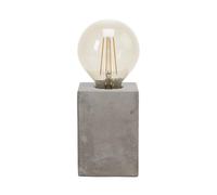 Eglo Prestwick Table lamp, Vintage Industrial Retro Table Light Fixture, Grey Concrete Bedside lamp with Switch, E27 Socket