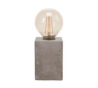 Eglo Prestwick Table lamp, Vintage Industrial Retro Table Light Fixture, Grey Concrete Bedside lamp with Switch, E27 Socket
