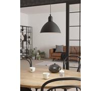 EGLO Priddy vintage pendant light, 1-bulb, black