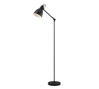 Priddy Steel Black Adjustable Floor Lamp EGLO Black One Size