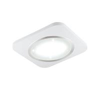 EGLO PUYO-S Surface-Mounted Light, Steel, 14 W, White, Matt Nickel, Steel, White, matt Nickel, 51 x 51 cm