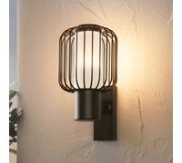 EGLO Ravello outdoor wall light, black, height 27 cm, metal