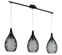 EGLO Razoni pendant lamp, 3-flame modern pendant lamp, Material: steel