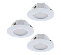 EGLO Recessed Ceiling Light Fitting, Fest verbaut, White