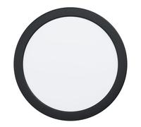 Eglo Recessed LED Ceiling spot Fueva 6, Round Spotlight, Ceiling lamp Made of Plastic in Black and White, Warm White-Cold White, ∅ 21.6 cm