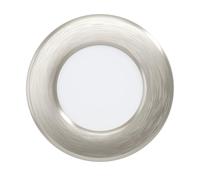 Eglo Recessed LED Ceiling spot Fueva 6, Round Spotlight, Ceiling lamp Made of Plastic in Silver and White, Warm White-Cold White, ∅ 8.6 cm