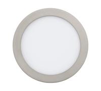 EGLO recessed spotlight Fueva 1, Ceiling Spot, Metal Cast in Matte Nickel | Plastic in White neutral white