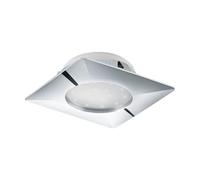 EGLO recessed spotlight Pineda, Ceiling Spot, Plastic in Chrome, warm white