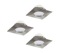 EGLO recessed spotlight Pineda, Ceiling Spot, Plastic in Matte Nickel