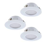 EGLO recessed spotlight Pineda, Dimmable Ceiling Spot, White Plastic