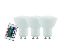 Eglo RGB-W dimmable LED GU10 3-piece Set