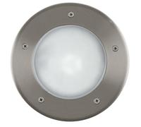 Eglo Riga 3 Stainless Steel Integrated Led Outdoor Recessed Ground Light, (D) 17Cm