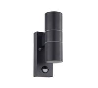 Eglo Riga 5 Metal Ip44 Outdoor Wall Light 2 Light (Inclusive) In Black Black