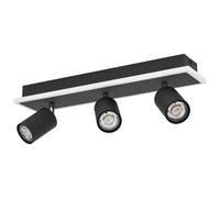 Rimbocchi 1 Black Steel Modern 3 Light Spotlight EGLO Black One Size