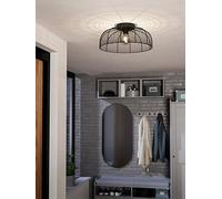 Eglo Rinroe Blac Steel Wire Ceiling Light