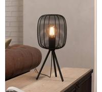 EGLO Rinroe table lamp, height 44 cm, black, steel