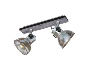 Eglo Romagnese LED Pendant Spotlight, 5-Bulbs Ceiling Light Made of Steel and Glass Coloured in Nickel Matt, Amber and White, Dinning Table and Living Room Lighting