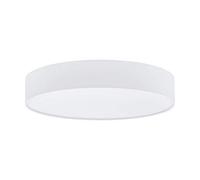 EGLO Romao 1 LED Ceiling Light 1 Bulb Steel Plastic White Textile with Remote Control Colour Temperature Change (Warm, Neutral, Cold) Night Light, Dimmable, Diameter 57 cm