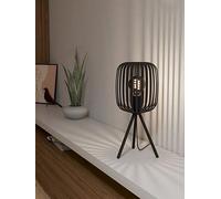 Eglo Romazzina Black Caged Tripod Table Lamp Black